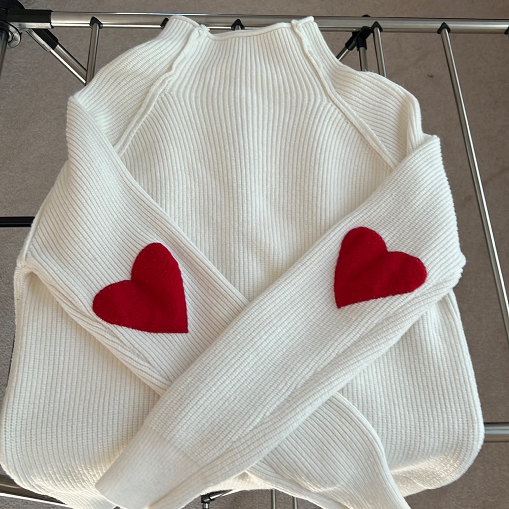 Heart Sleeve Sweater